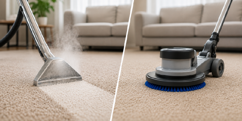 Differences Between Steam and Dry Carpet Cleaning | 2026 Guide